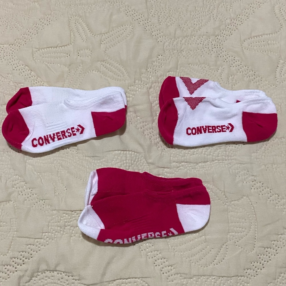 3/$20 NWOT Converse Three Pairs Kids No Show Socks